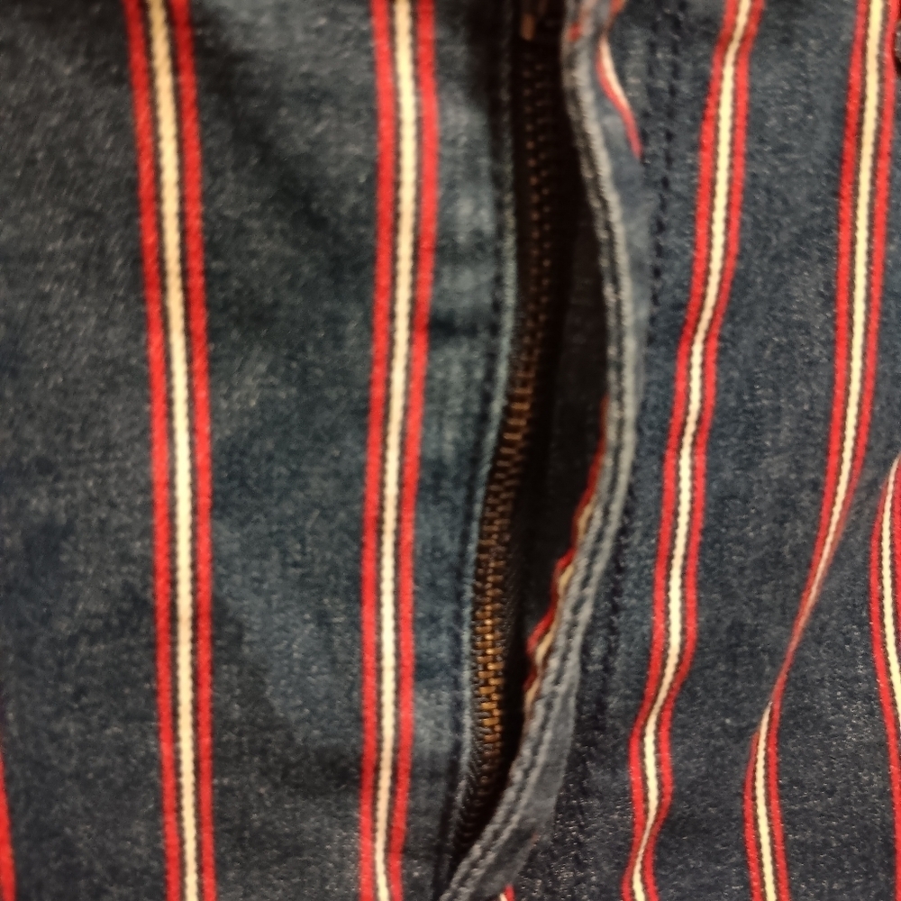 American Eagle| Hi-Rise Mini Stretchy Sz. 12 Y2K Beach Coastal Red White & Blue - Picture 9 of 10